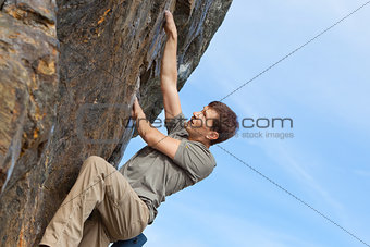 rock climbing outdoors