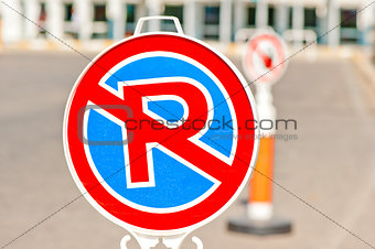 sign no parking near the airport, Antalya