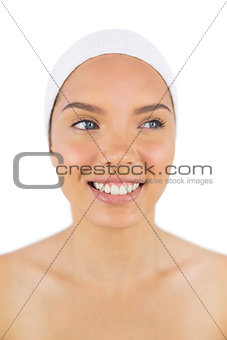 Smiling woman wearing a headband