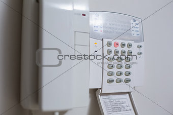 White wall mounted entry phone system