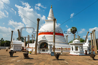 Thuparamaya dagoba in Anuradhapura, Sri Lanka 