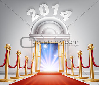 Red Carpet New Year Door 2014