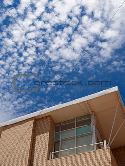 modern building blue sky