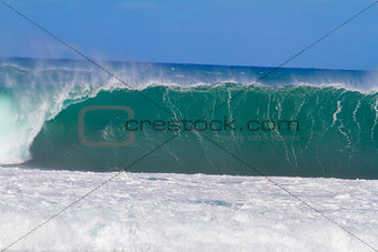 Giant Wave Break in Hawaii