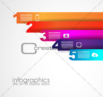 Timeline to display your data with Infographic elements 