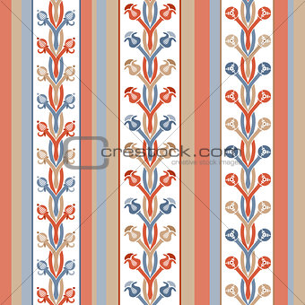 pattern of stripes and ornament