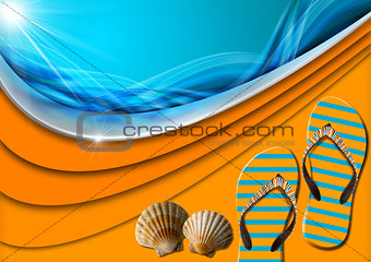 Holiday Sea Abstract Background