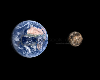 Ganymede and Earth