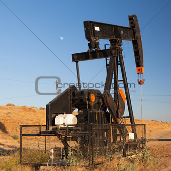 Oil pump in Nevada desert