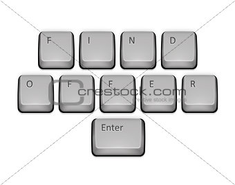 Phrase Find Offer on keyboard and enter key.
