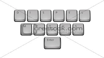 Phrase Dispel Myths on keyboard and enter key.