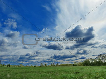   Sky and steppe