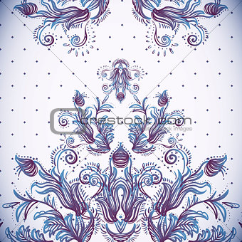 Vintage background, baroque pattern