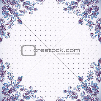 Seamless vintage background, baroque pattern