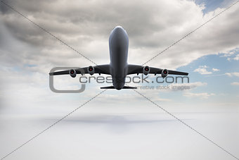 3D plane taking off