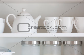 white kitchenware