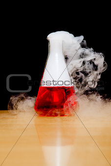 laboratory dry ice smoke