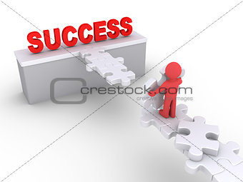 Person wants to reach success