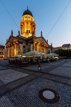 German Cathedral on Gendarmenmarkt Square in the Evening, Berlin