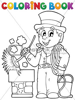 Coloring book chimney sweeper