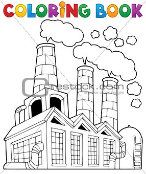 Coloring book factory theme 1