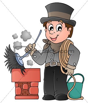 Happy chimney sweeper