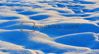 Waves of snow bumps