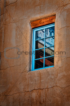 Santa Fe New Mexico turquoise window