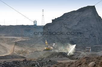 Dump of the coal mine