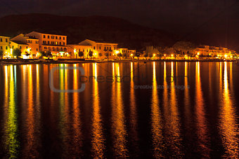 View of Marciana Marina in night