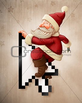 Santa Claus and shopping on-line