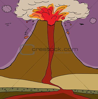 Volcano Cross Section