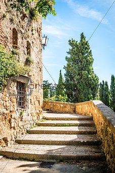 Stairs in Pienza