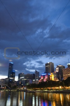 City of Melbourne at Night