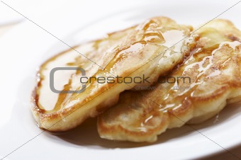 pancake with honey
