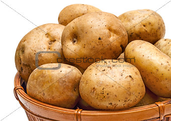 Potato basket close-up