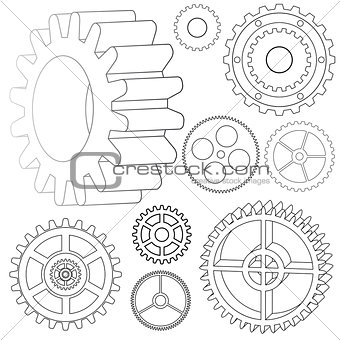 various vector gears