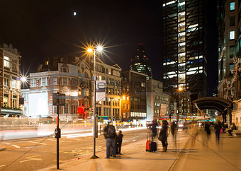 City of London in the night