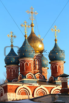 Beautiful church in the center of Moscow