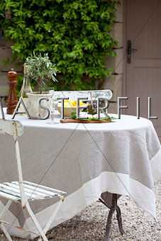 table in provence garden