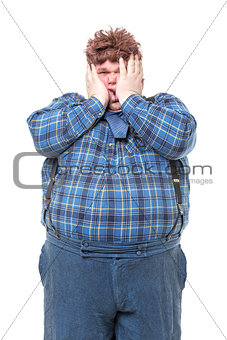 Overweight obese country yokel