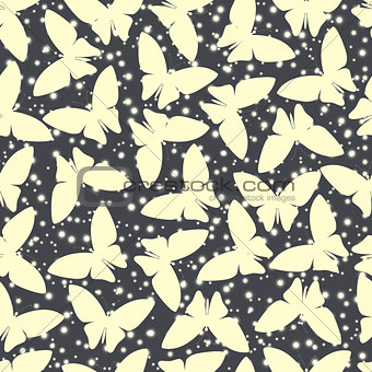 seamless pattern or abstract butterfly in vector style