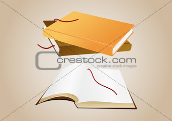 Books with background 
