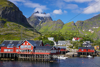 Picturesque village on Lofoten