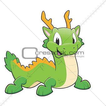 Green chinese dragon
