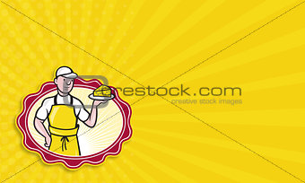Cheesemaker Holding Plate of Cheese