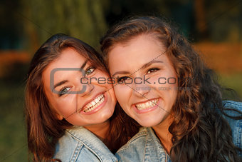 two teenage girls