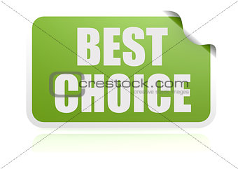 Best choice green sticker