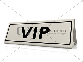 VIP table sign