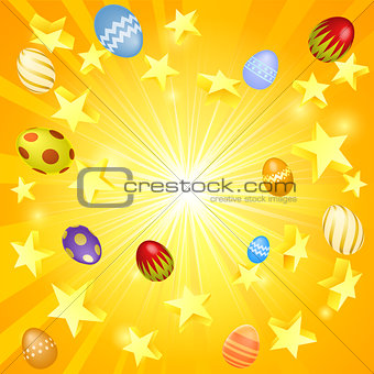 Easter banner background